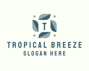 Leafy Aircon Breeze logo design