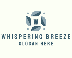 Leafy Aircon Breeze logo design