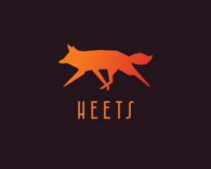 Golden - Gradient Fox Canine logo design