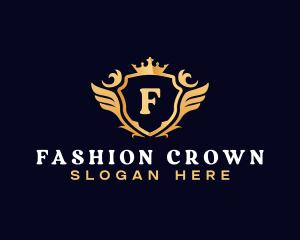 Crown Shield Elegant logo design