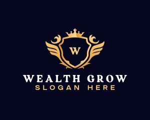 Crown Shield Elegant logo design