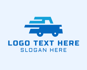 Fast - Blue Automotive Car logo design