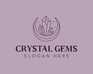 Jewelry Moon Diamond logo design