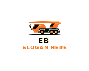 Mobile Crane Construction Logo