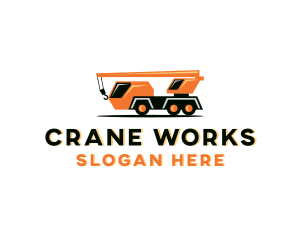 Crane - Mobile Crane Construction logo design
