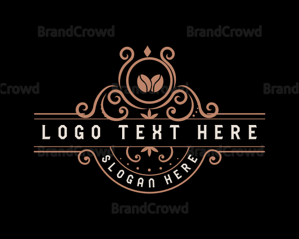 Coffee Bean Decorative Logo