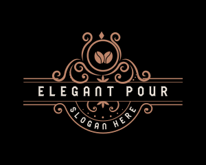 Elegant Cafe Coffee logo design