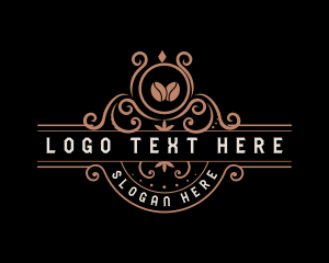 Restaurant - Coffee Bean Decorative logo design