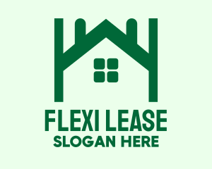 Leasing - Green Home Leasing logo design