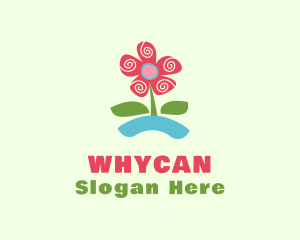 Nursery Blooming Flower Logo