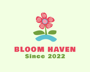 Nursery Flower Plant logo design