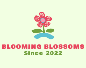 Blooming - Nursery Blooming Flower logo design