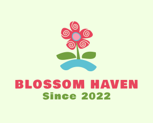 Nursery - Nursery Blooming Flower logo design