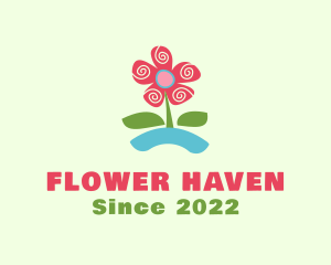 Nursery Flower Plant logo design