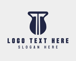 Weight - Weight Training Letter T Gym logo design