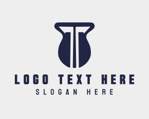 Physical Training - Weight Training Letter T Gym logo design