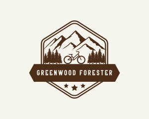 Mountain Forest Bicycle logo design