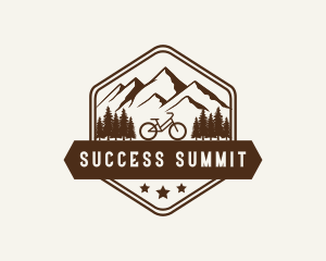 Mountain Forest Bicycle logo design