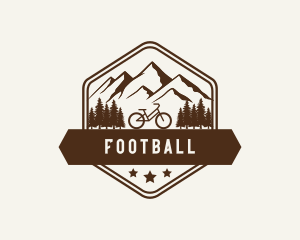 Emblem - Mountain Forest Bicycle logo design