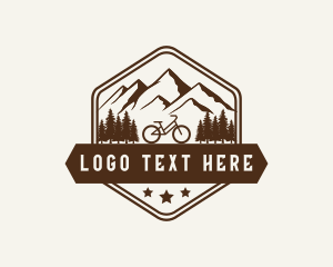 Vacation - Mountain Forest Bicycle logo design