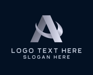 Swoosh - Corporate Business Agency Letter A logo design