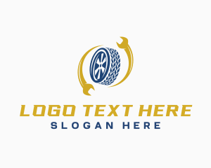 Industrial - Tire Wrench Mechanic logo design