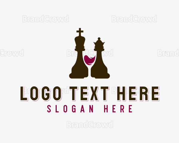 Chess Wine Liquor Logo