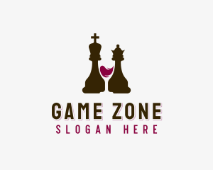 Chess Wine Liquor logo design