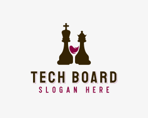 Chess Wine Liquor logo design