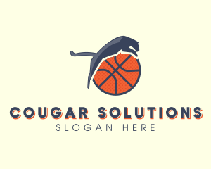 Cougar - Panther Basketball Team logo design