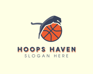 Hoops - Panther Basketball Team logo design