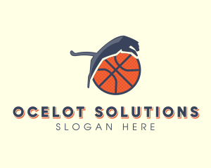 Ocelot - Panther Basketball Team logo design