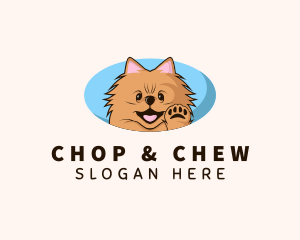 Cute Dog Grooming Logo