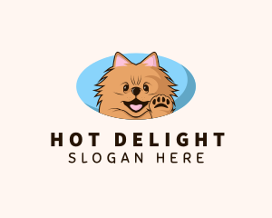 Cute Dog Grooming logo design