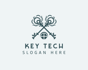 Key Property Home logo design