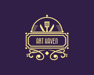 Art Deco Bistro Diner logo design