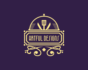 Art Deco Bistro Diner logo design