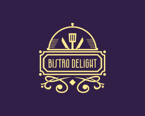 Art Deco Bistro Diner logo design