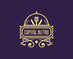 Art Deco Bistro Diner logo design