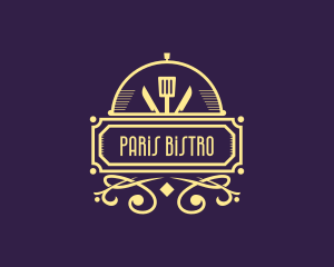 Art Deco Bistro Diner logo design