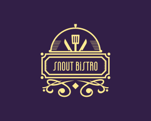Art Deco Bistro Diner logo design