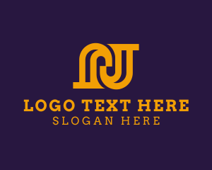 Letter Nj - Lawyer Legal Advice Firm logo design