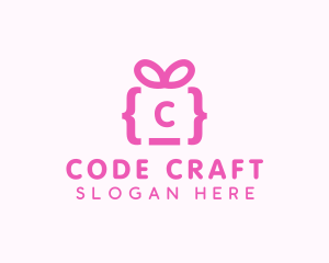 Ribbon Gift Code logo design