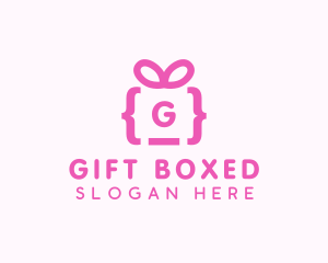 Present - Ribbon Gift Code logo design