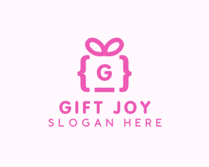 Ribbon Gift Code logo design