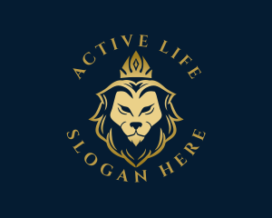 Golden - Golden Premium Lion logo design