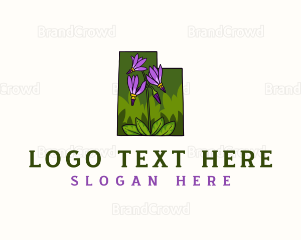 Utah Zion Shooting Star Plant Logo