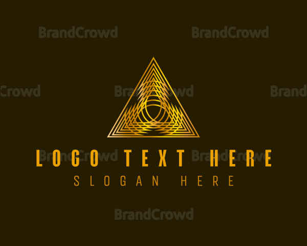 Luxury Pyramid Triangle Logo