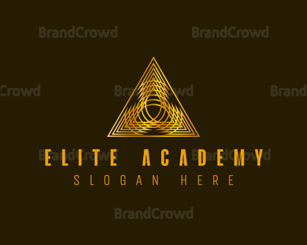 Luxury Pyramid Triangle Logo