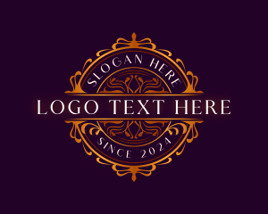 Vintage - Elegant Ornamental Crest logo design